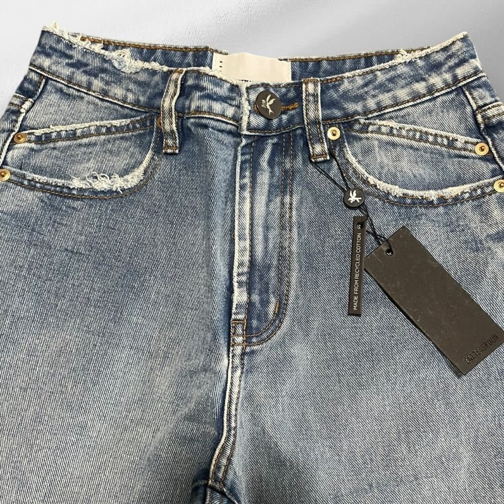 One-Teaspoon‎ Legends High Waist Mom Fit Denim Jeans - Berlin Blue 27 - Picture 7 of 11